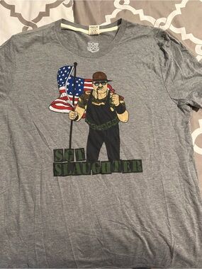 WWE Men's Sgt. Slaughter Homage T-Shirt - Gray